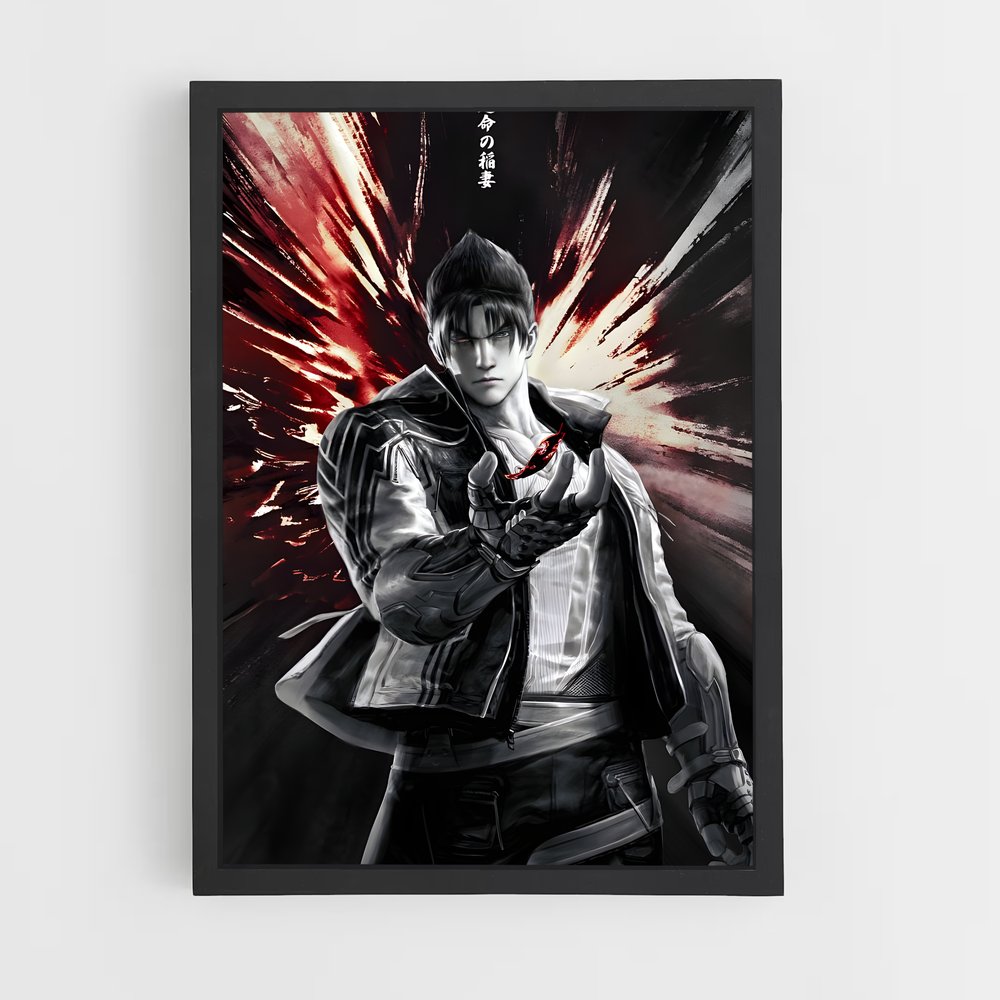Poster Jin le Guerrier – affiche Tekken (vue 2)